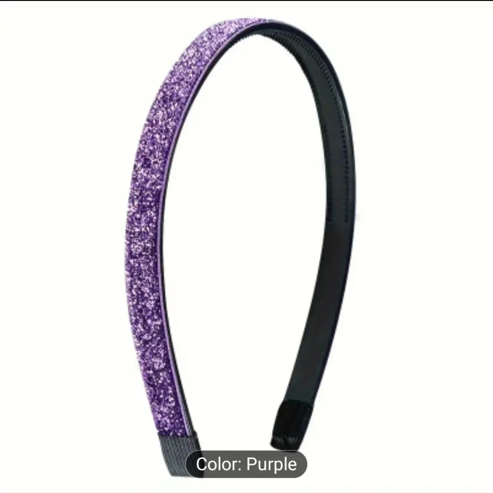 Rainbow Glitter Headbands, 3pc Set